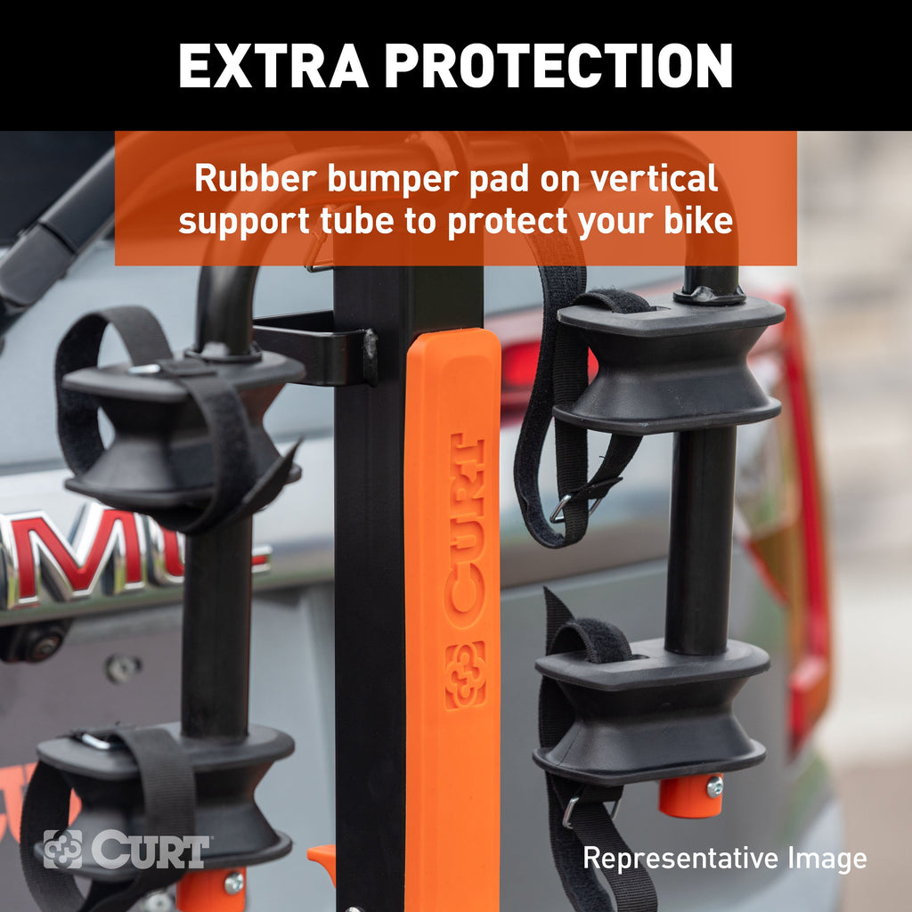CURT 18412 ActiveLink Ultra Hitch-Mounted Bike Rack (4 Bikes, 2" Shank)