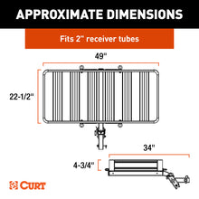 Load image into Gallery viewer, CURT 18415 ActiveLink 49" x 22" Aluminum Hitch Cargo Carrier