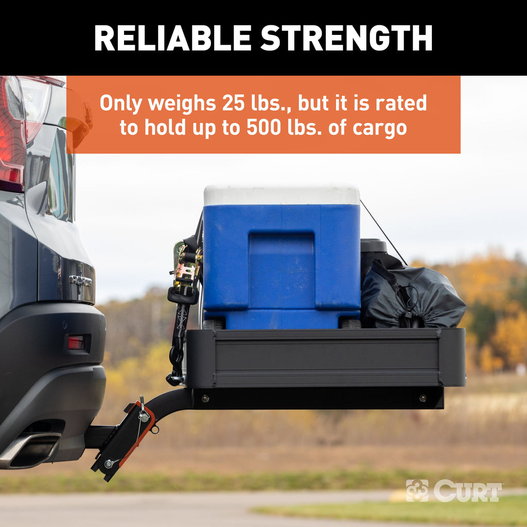CURT 18415 ActiveLink 49" x 22" Aluminum Hitch Cargo Carrier