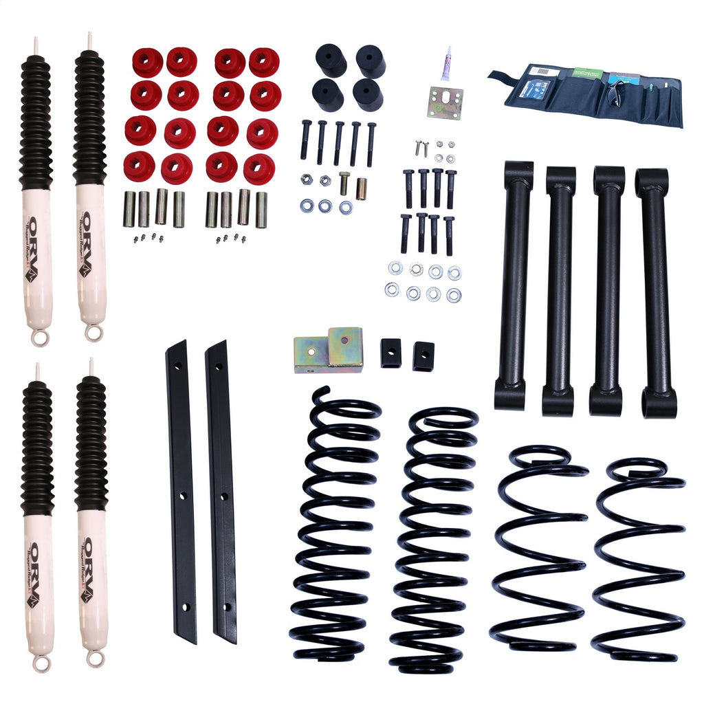 Rugged Ridge 18415.31 Suspension Lift Kit for Select Jeep TJ, Jeep Wrangler
