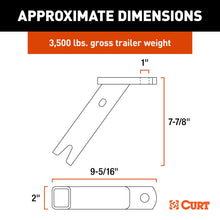 Load image into Gallery viewer, CURT 18416 ActiveLink Ball Mount, 2" Ball, 3,500 lbs. GTW