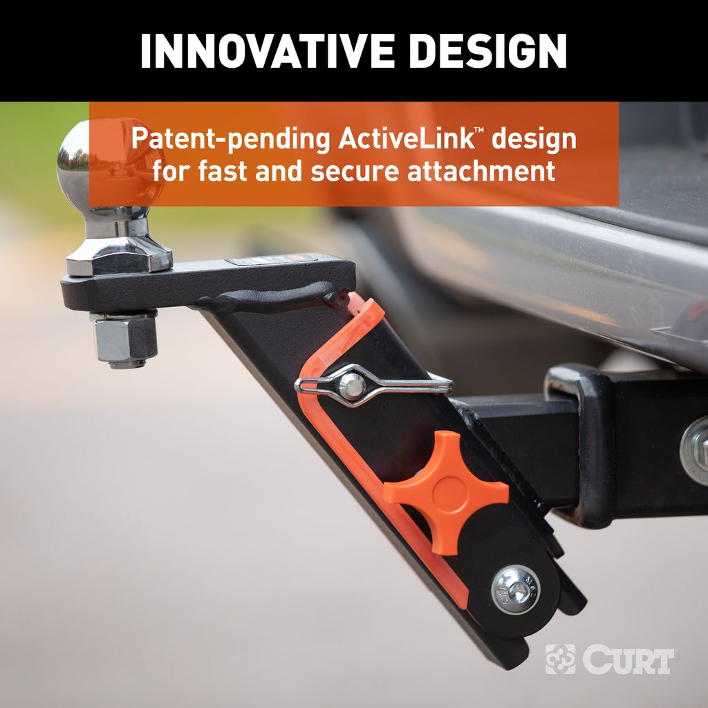 CURT 18416 ActiveLink Ball Mount, 2" Ball, 3,500 lbs. GTW