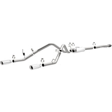Load image into Gallery viewer, MagnaFlow Exhaust Products 15268 Street Series Polished Cat-Back System for Select Chevrolet Silverado 1500, Chevrolet Silverado LD, GMC Sierra 1500, GMC Sierra Limited