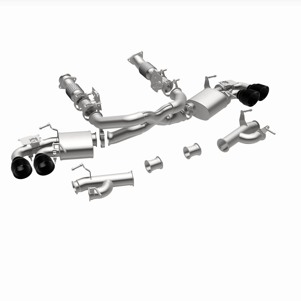 MagnaFlow Exhaust Products 19545 xMOD Series Black Chrome Tips Cat-Back System for Select Chevrolet Corvette