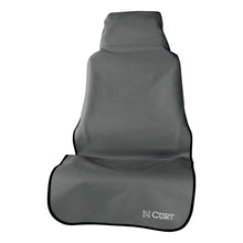 Load image into Gallery viewer, CURT 18500 Seat Defender 58" x 23" Removable Waterproof Grey Bucket Seat Cover