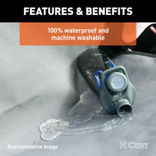 Load image into Gallery viewer, CURT 18500 Seat Defender 58" x 23" Removable Waterproof Grey Bucket Seat Cover