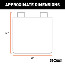 Load image into Gallery viewer, CURT 18512 Seat Defender 58" x 55" Removable Waterproof Brown Bench Seat Cover