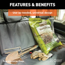 Load image into Gallery viewer, CURT 18522 Seat Defender 58" x 63" Removable Waterproof Brown XL Bench Truck Seat Cover