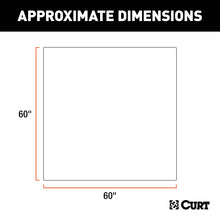 Load image into Gallery viewer, CURT 18530 Seat Defender 60" x 60" Removable Waterproof Black Cargo Blanket Protector