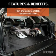 Load image into Gallery viewer, CURT 18530 Seat Defender 60" x 60" Removable Waterproof Black Cargo Blanket Protector
