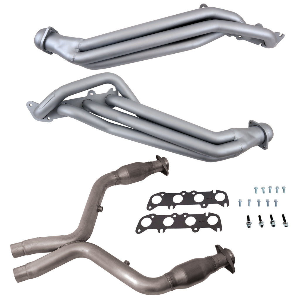 BBK Performance Parts 18561 11-14 MUSTANG 5.0 1-7/8 LONG TUBE HEADERS PLUS MID PIPE (TITANIUM CERAMIC) for Select Ford Mustang