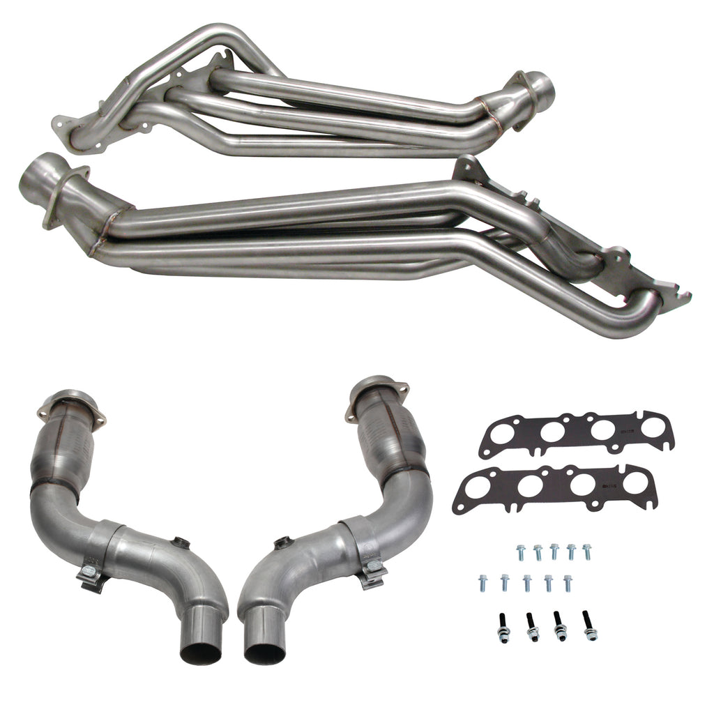 BBK Performance Parts 18567 15-23 MUSTANG 5.0 1-7/8 LONG TUBE HEADERS PLUS MID PIPE (304 STAINLESS) for Select Ford Mustang