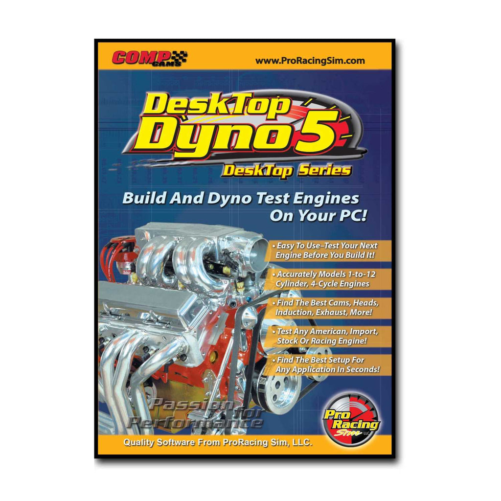 COMP Cams 186011 DeskTop Dyno5 Software
