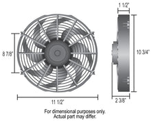 Load image into Gallery viewer, Derale 18910 10" Dyno-Cool Curved Blade Electric Fan