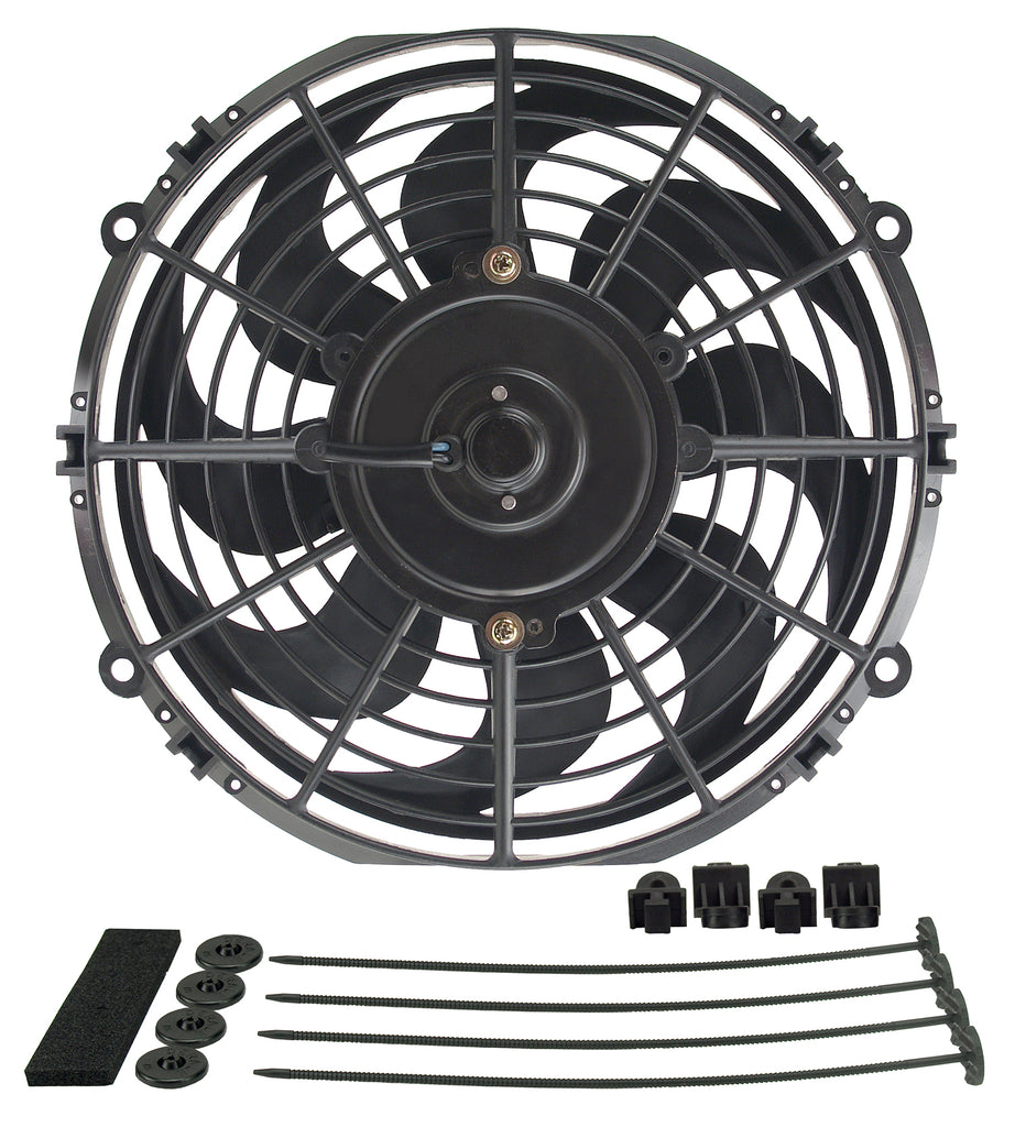 Derale 18910 10" Dyno-Cool Curved Blade Electric Fan
