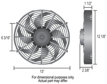 Load image into Gallery viewer, Derale 18912 12" Dyno-Cool Curved Blade Electric Fan