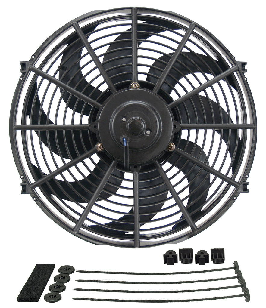 Derale 18914 14" Dyno-Cool Curved Blade Electric Fan