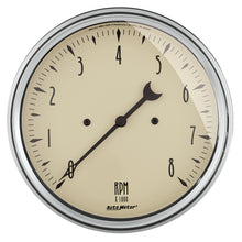 Load image into Gallery viewer, AutoMeter 1899 GAUGE, TACHOMETER, 5", 8K RPM, IN-DASH, ANTIQUE BEIGE
