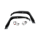 Fabtech FTS24212 JEEP JL/JT TUBE FENDERS FR STL PWDRCOAT BLK TEXTURE