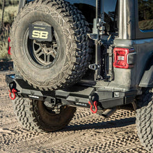 Load image into Gallery viewer, 18C-Wrangler-Jl-24Dr-Hd-Pivot-Tire-Carrier;-Black-Powder-Coat