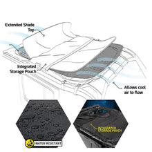 Load image into Gallery viewer, 18C-Wrangler-Jl-4Dr-Extended-Shade-Top-WSkylights;-Black-Mesh