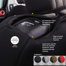 Load image into Gallery viewer, 18C-Wrangler-Jl-4Dr-Neoprene-Front-And-Rear-Seat-Cover-Set;-BlackRed