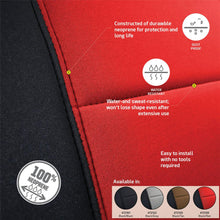 Load image into Gallery viewer, 18C-Wrangler-Jl-4Dr-Neoprene-Front-And-Rear-Seat-Cover-Set;-BlackRed