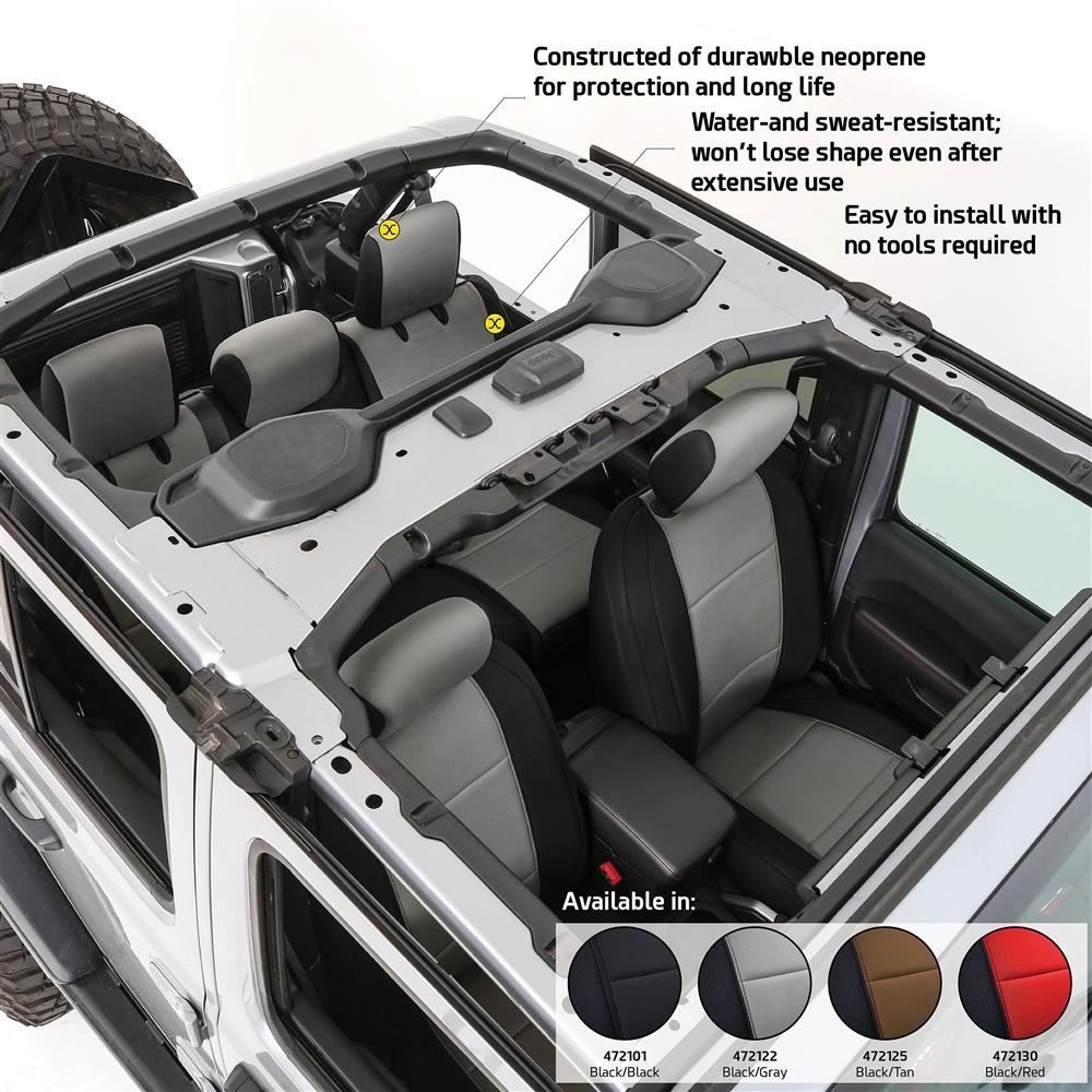 18C-Wrangler-Jl-4Dr-Neoprene-Front-And-Rear-Seat-Cover-Set;-Nonrubicon-Models;-BlackGray