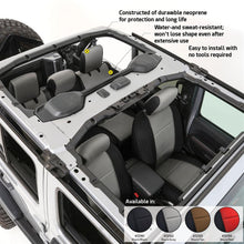 Load image into Gallery viewer, 18C-Wrangler-Jl-4Dr-Neoprene-Front-And-Rear-Seat-Cover-Set;-Nonrubicon-Models;-BlackGray