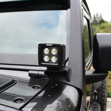 Load image into Gallery viewer, 18C-Wrangler20C-Gladiator-Textured-Black-Pillar-Led-Light-Mount