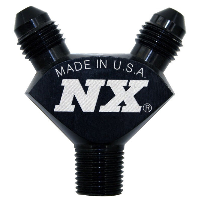 18Npt-X-3An-X-3An-Billet-Pure-Flo-Y-Fitting---Black