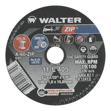 Walter 11L405 4X1/32X5/8 Zip C/O Wheels
