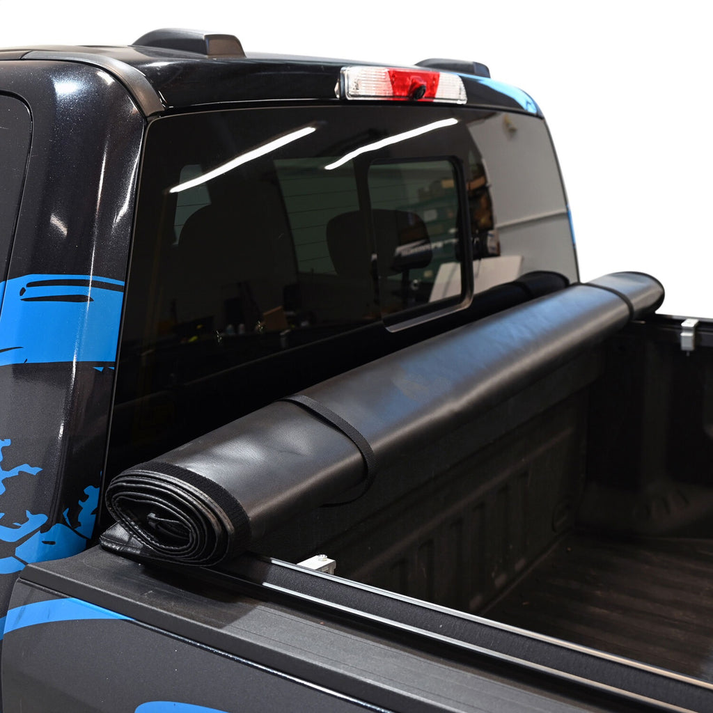 Westin 19-11005 Soft Roll-Up Tonneau Cover for Select Ford F-250 Super Duty, Ford F-350 Super Duty