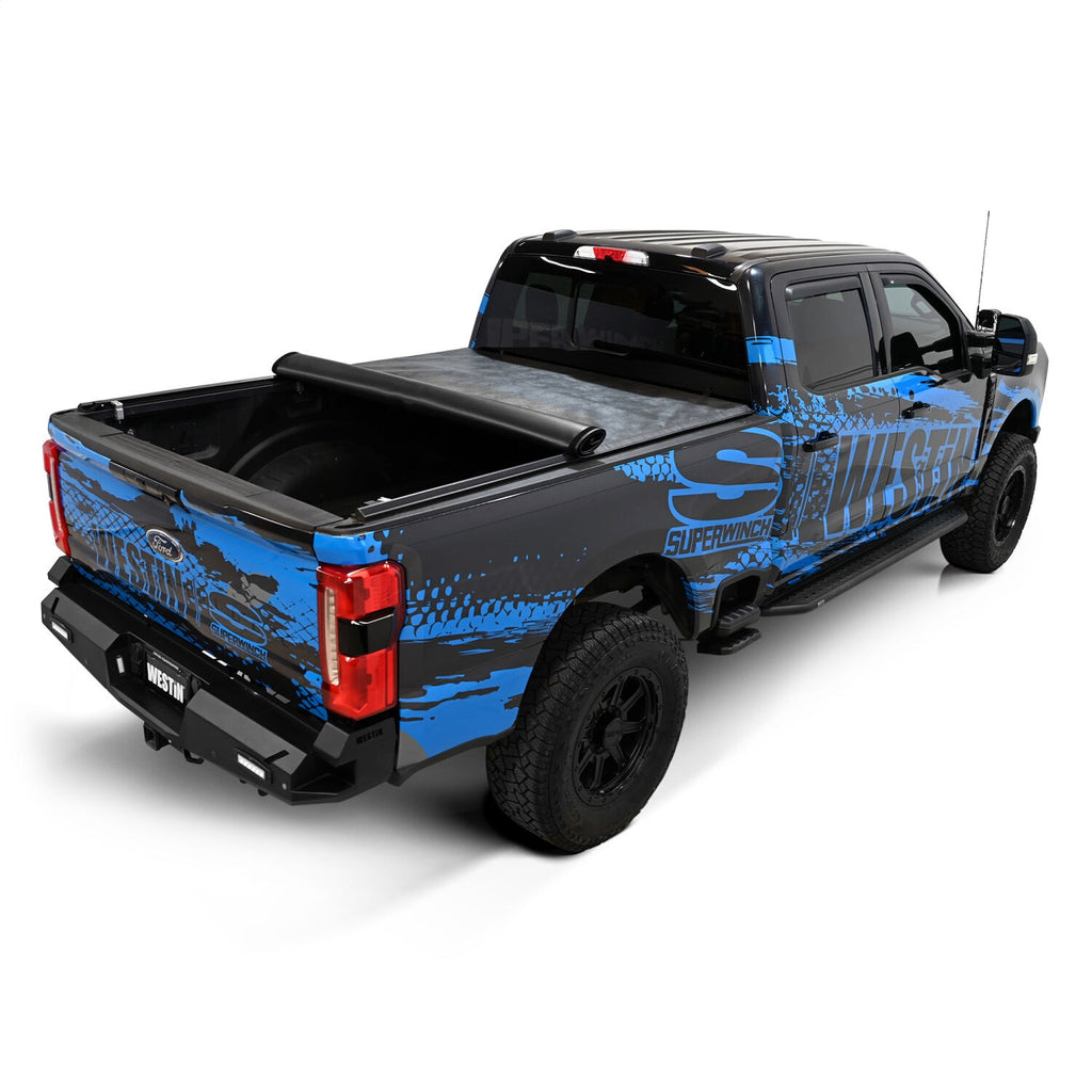 Westin 19-11005 Soft Roll-Up Tonneau Cover for Select Ford F-250 Super Duty, Ford F-350 Super Duty