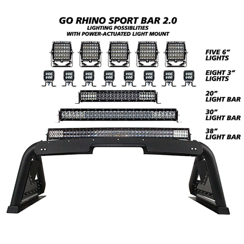19-20-Chevy-1500-Sport-Bar-2.0-Complete-Kit-WSport-Bar--Retractable-Light-Mnt