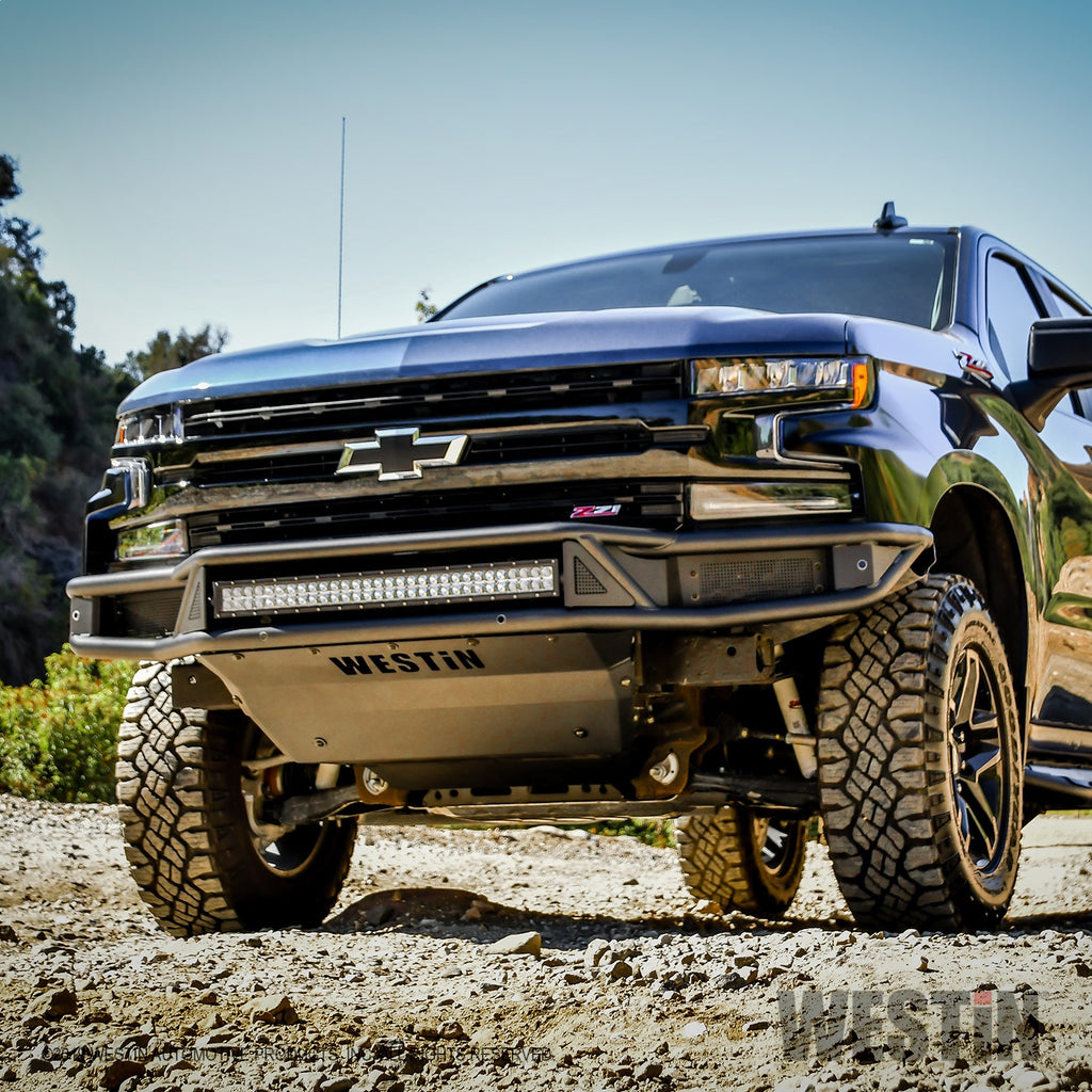 19-20-Chevy-Silverado-1500-Outlaw-Front-Bumper---Textured-Black