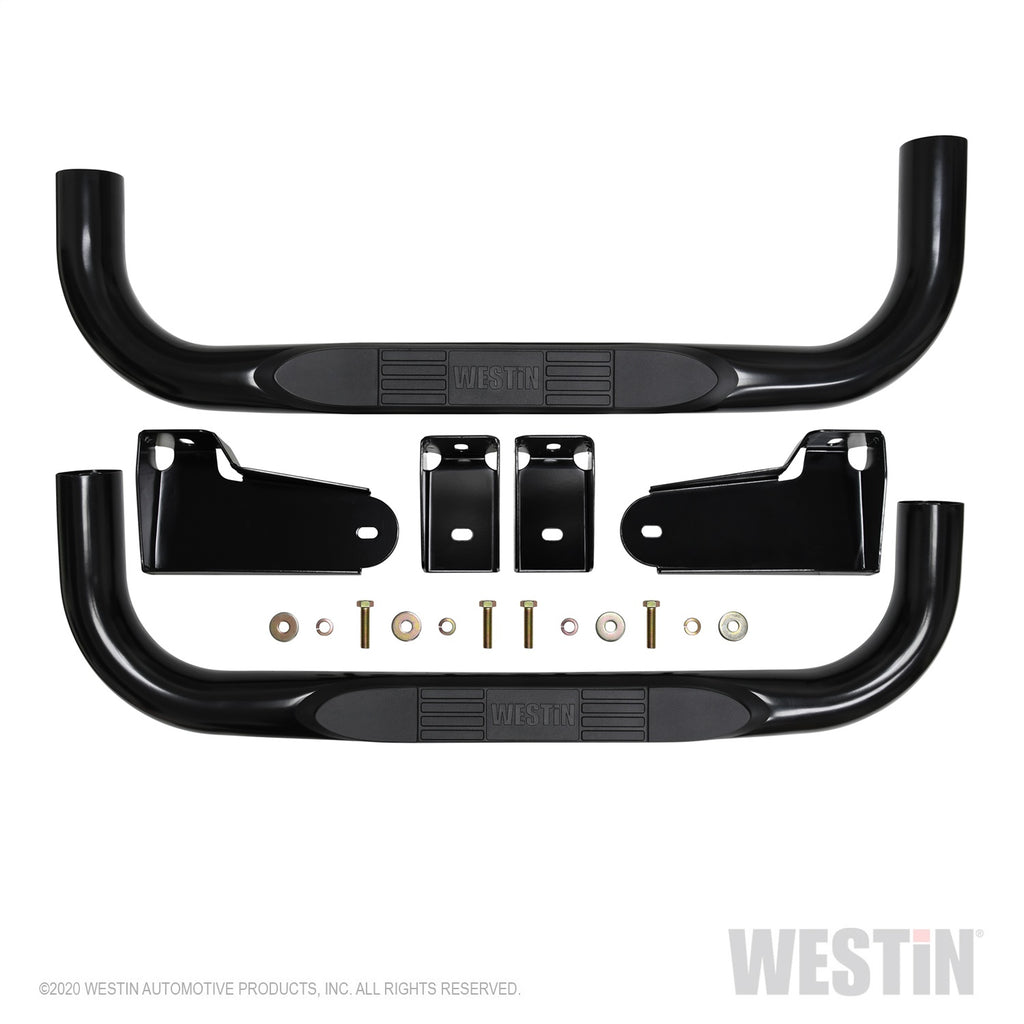 19-20-ChevyGmc-SilveradoSierra-1500-Regular-Cab-E-Series-3-Nerf-Step-Bars---Black