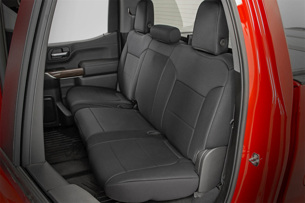 Rough Country 91036 Neoprene Seat Covers for Select Chevrolet Silverado 1500, Chevrolet Silverado LTD, GMC Sierra