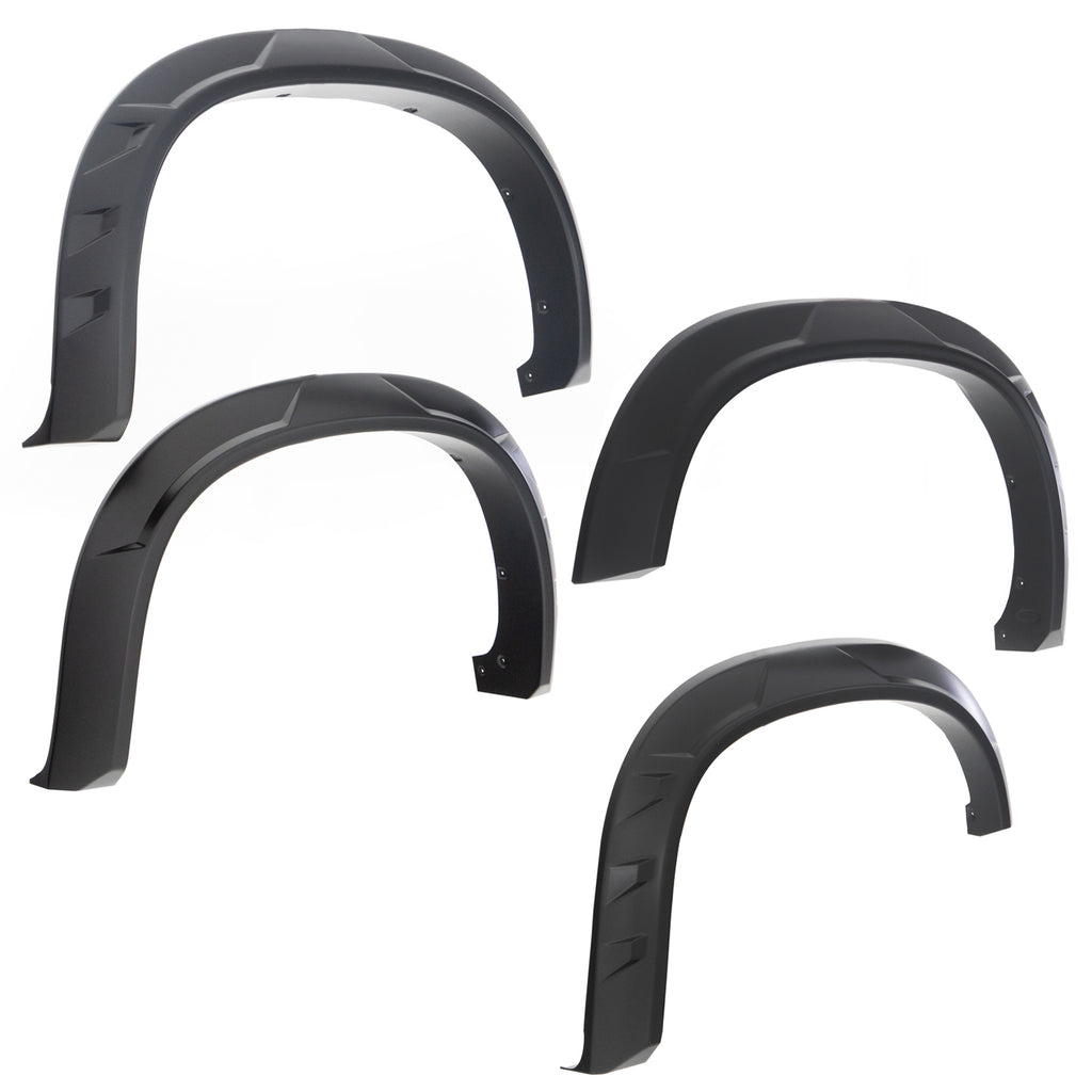 19-21-Chevrolet-Silverado-1500-Drt-Style-Flares-4Pc---Black