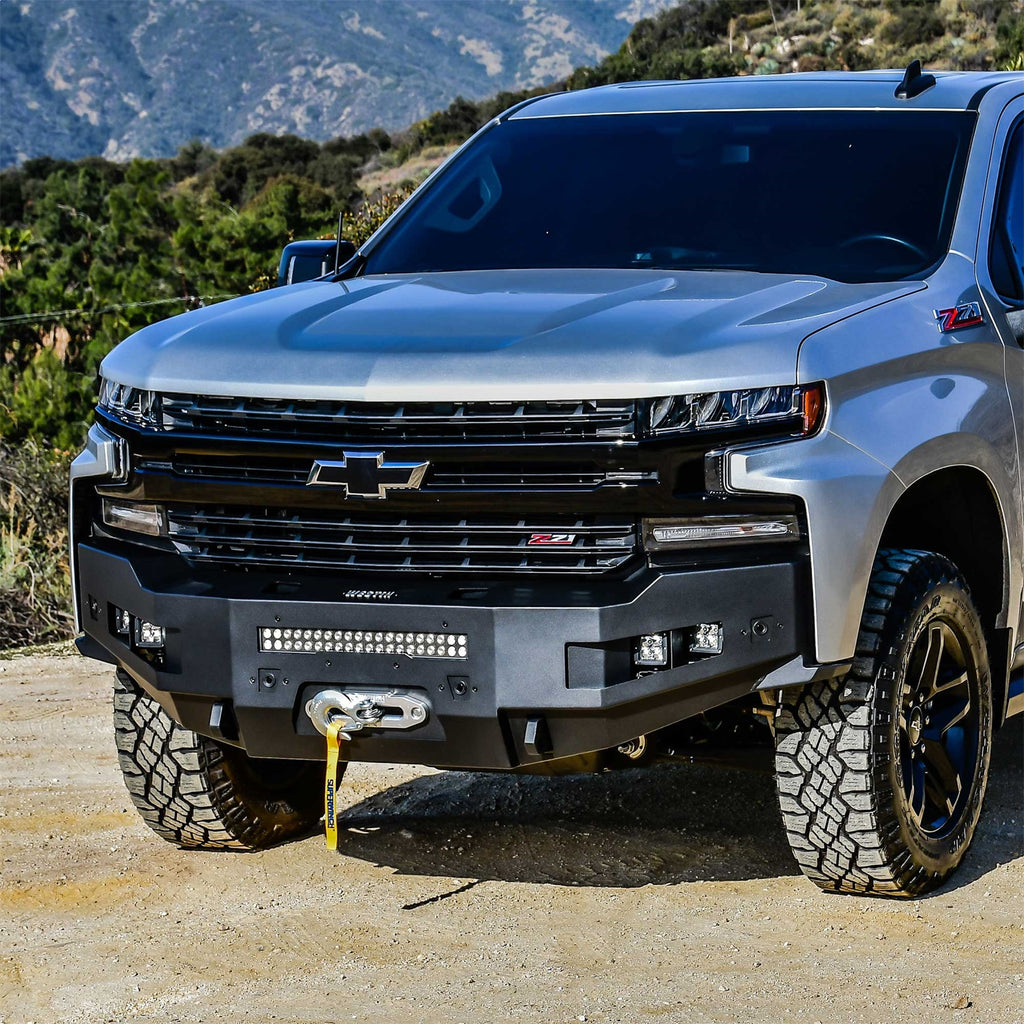 19-21-Chevrolet-Silverado-1500-(Excl.-Diesel--Ld)-Pro-Series-Front-Bumper---Textured-Black