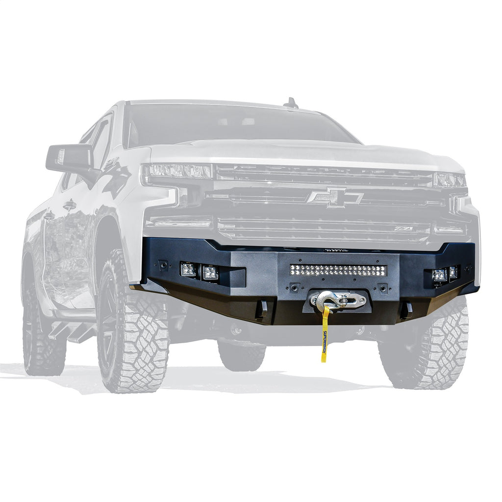 19-21-Chevrolet-Silverado-1500-(Excl.-Diesel--Ld)-Pro-Series-Front-Bumper---Textured-Black