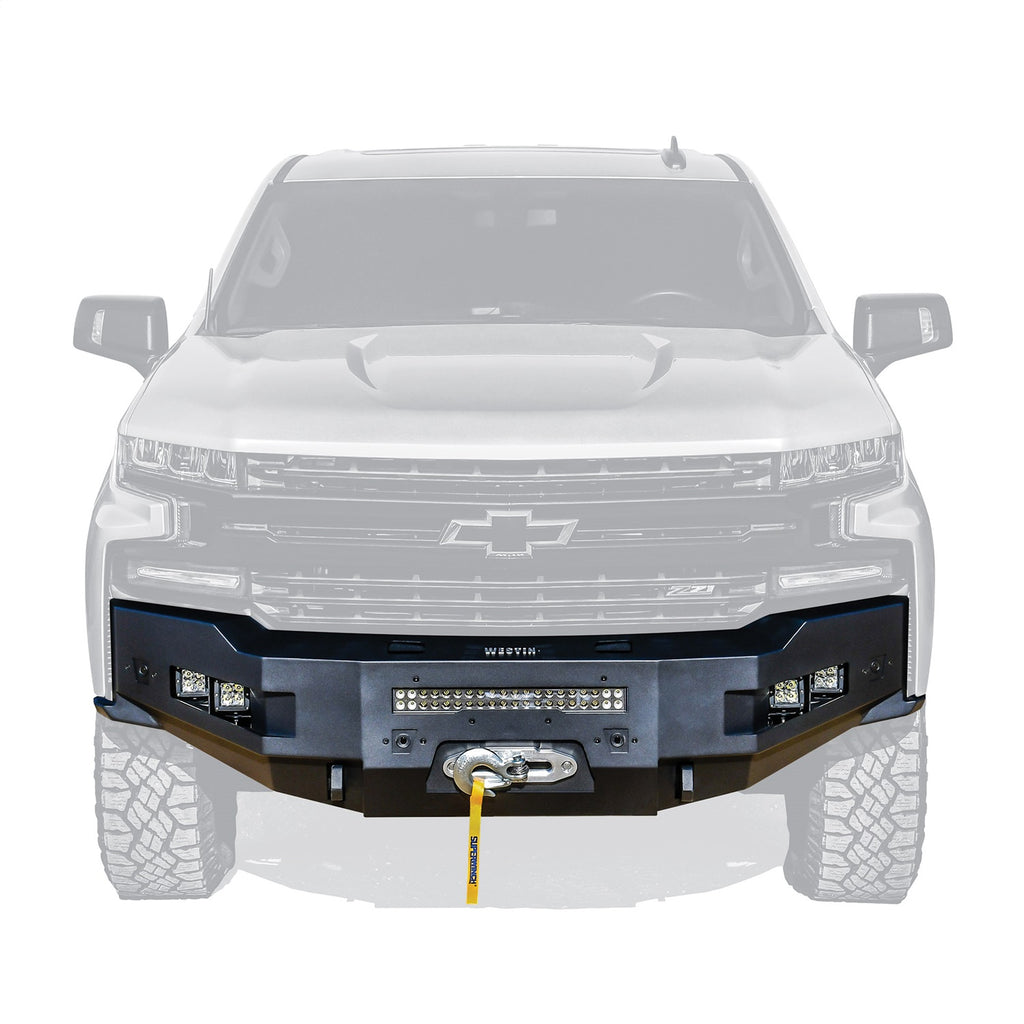19-21-Chevrolet-Silverado-1500-(Excl.-Diesel--Ld)-Pro-Series-Front-Bumper---Textured-Black