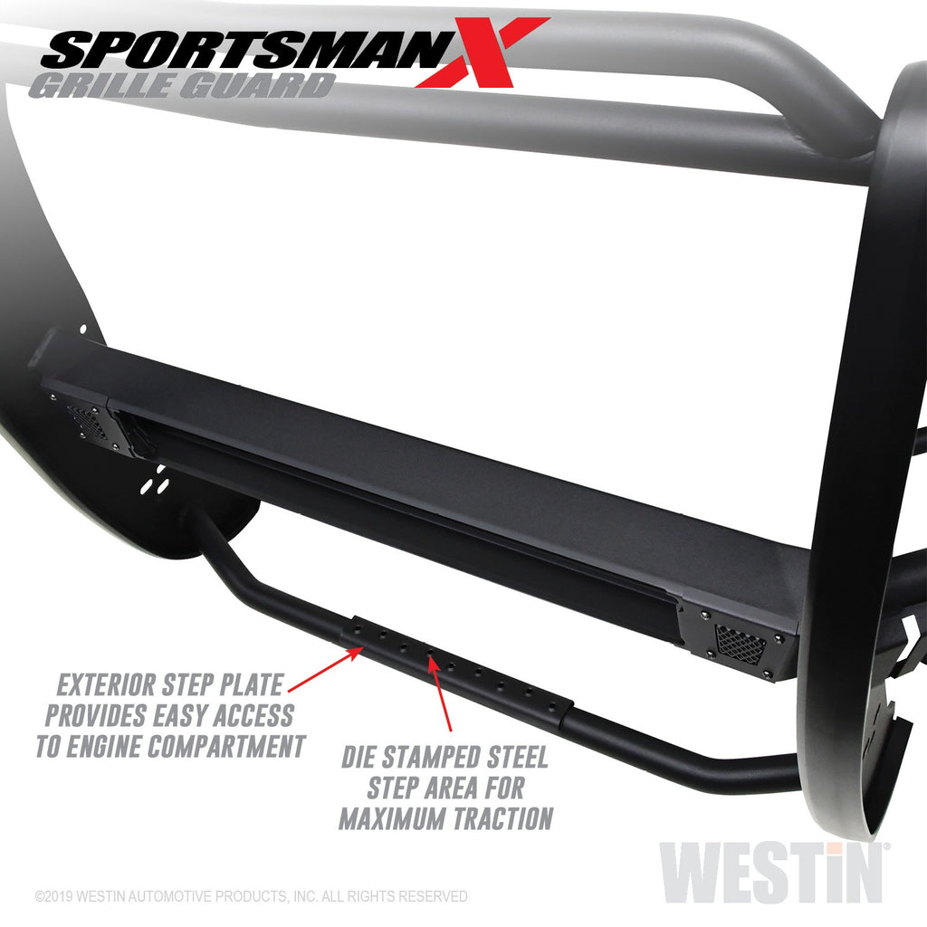 19-21-Chevy-1500-Sportsman-X-Grille-Guard---Textured-Black-(Excl.-2019-Silverado-Ld)