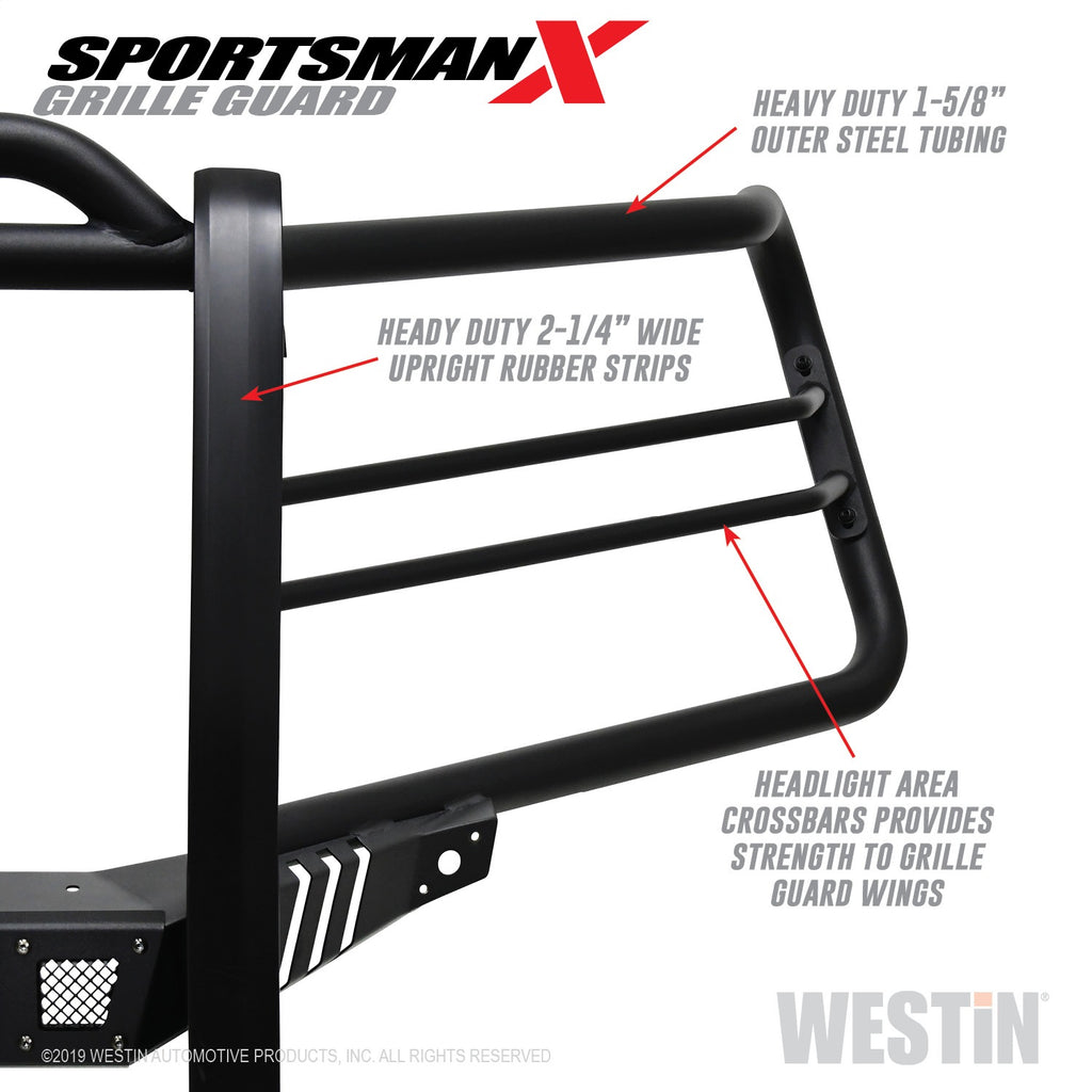 19-21-Chevy-1500-Sportsman-X-Grille-Guard---Textured-Black-(Excl.-2019-Silverado-Ld)