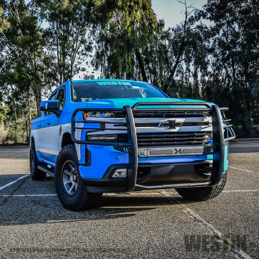 19-21-Chevy-1500-Sportsman-X-Grille-Guard---Textured-Black-(Excl.-2019-Silverado-Ld)