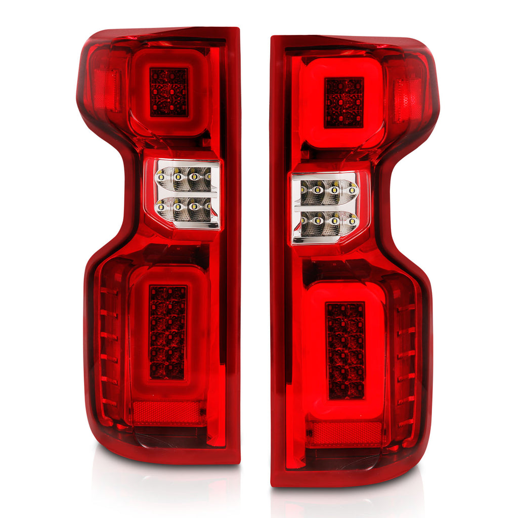 19-21-Chevy-Silverado-Work-Truck-Full-Led-Tailights-Chrome-Housing-Red-Lens-G2(WC-Light-Bars)