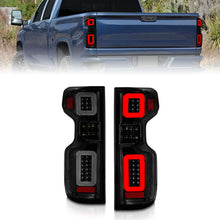 Load image into Gallery viewer, 19-21-Chevy-Silverado-Work-Truckfull-Led-Tailights-Black-Housing-Smoke-Lens-G2-(WC-Light-Bars)