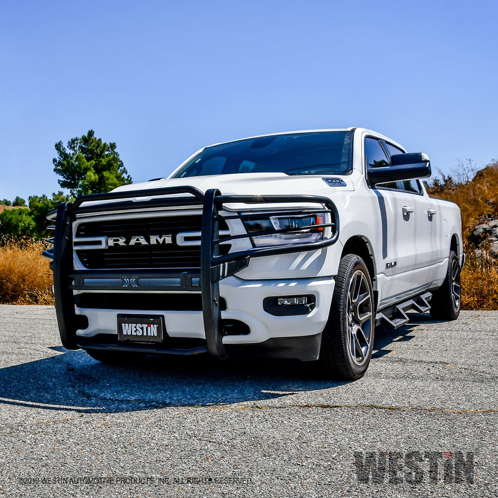 19-21-Ram-1500-Sportsman-X-Grille-Guard---Textured-Black-(Excluding-Classic--Rebel)