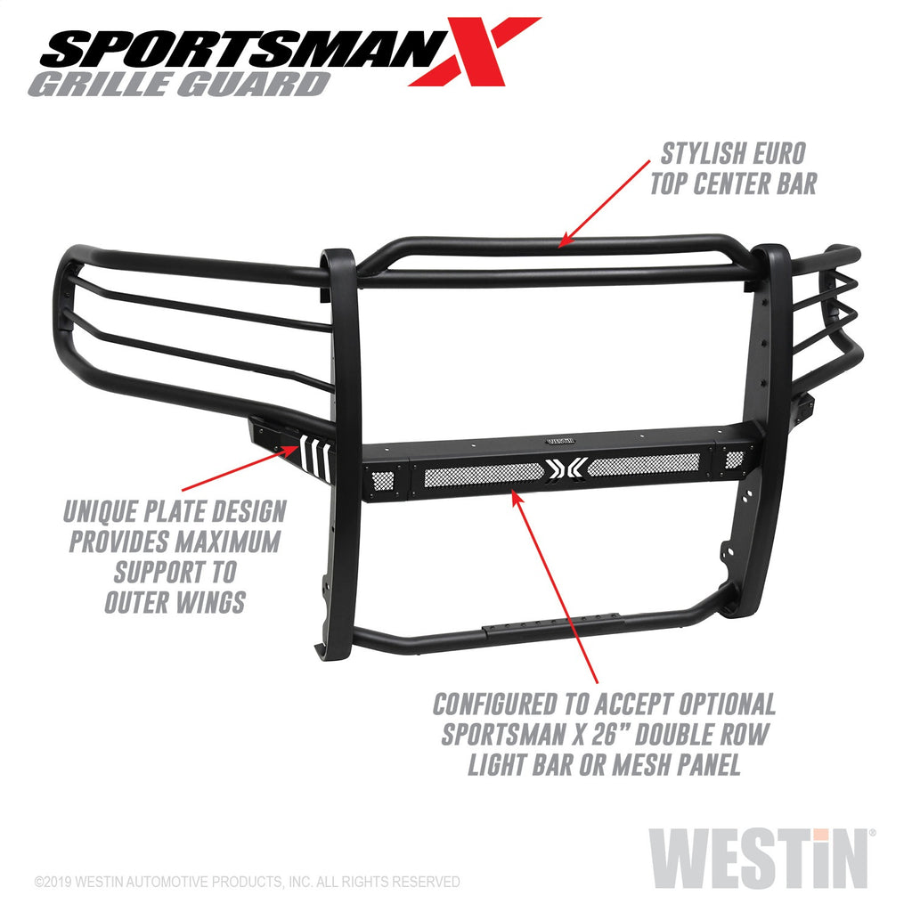 19-21-Ram-1500-Sportsman-X-Grille-Guard---Textured-Black-(Excluding-Classic--Rebel)