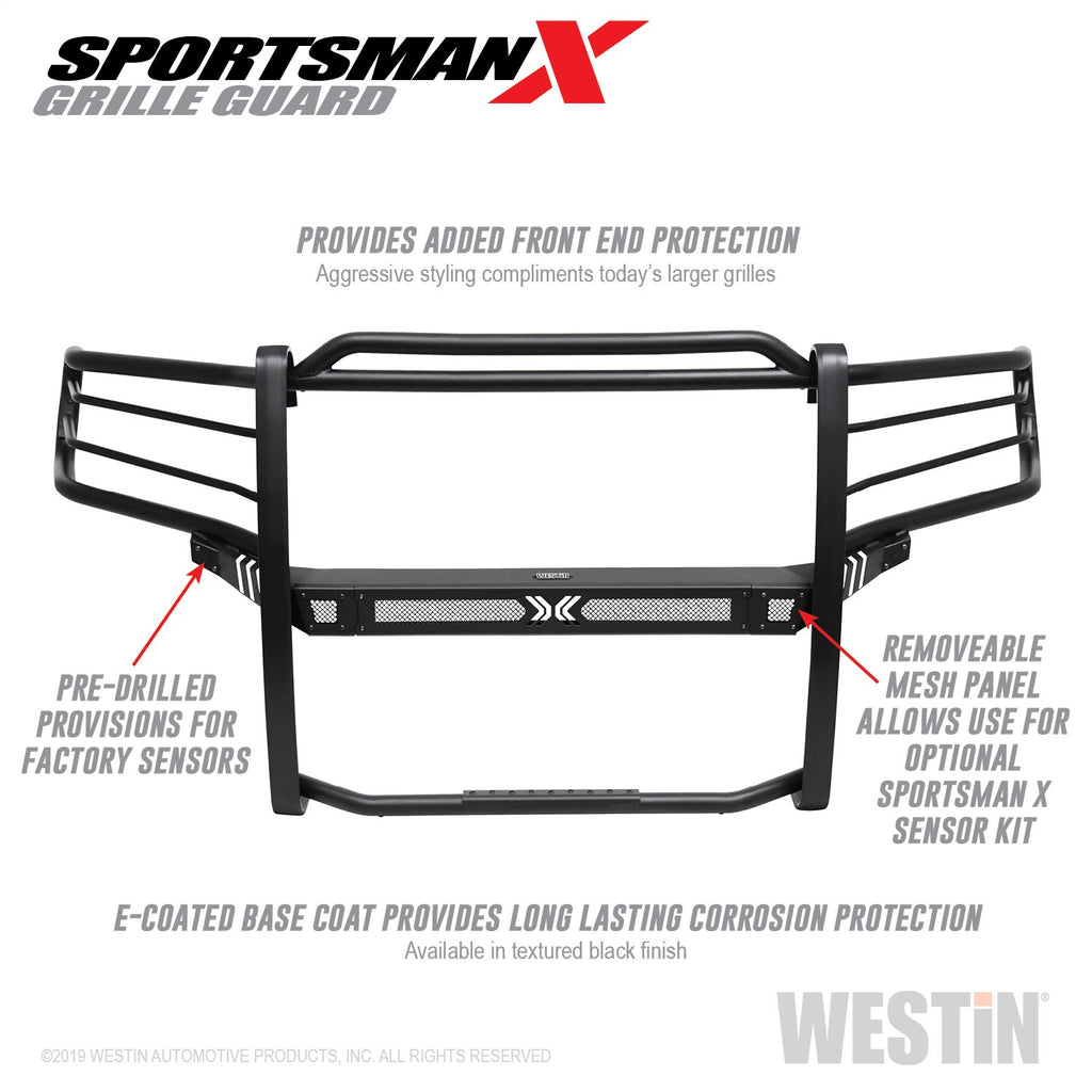 19-21-Ram-1500-Sportsman-X-Grille-Guard---Textured-Black-(Excluding-Classic--Rebel)